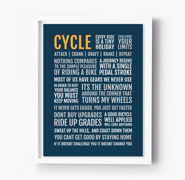 Cyclist's Manifesto Print