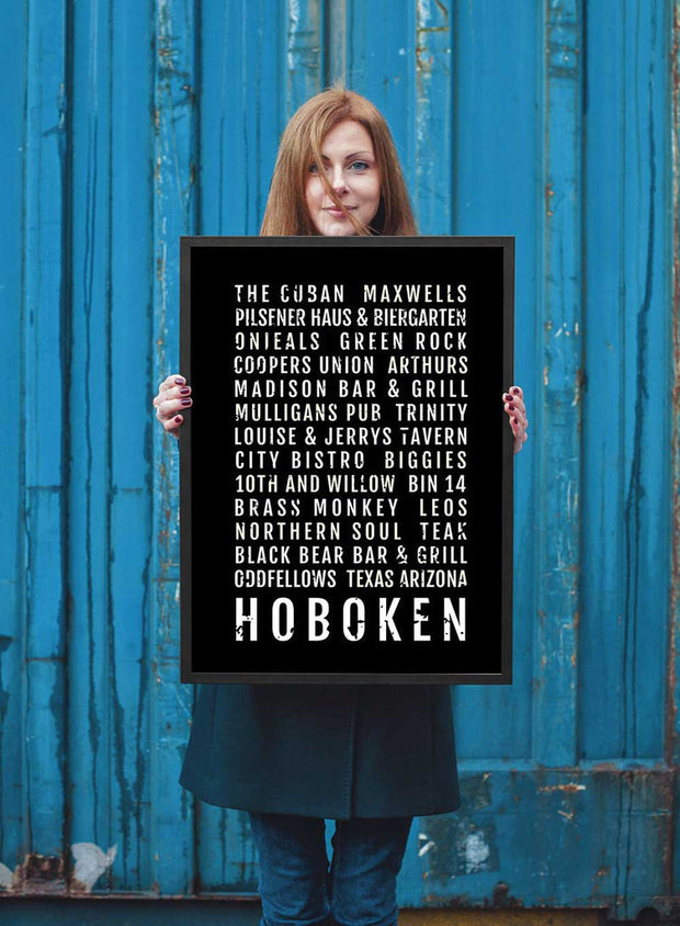 Hoboken Print - Restaurants And Bars - Subway Poster