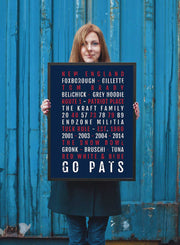 New England Patriots Print - Pats - Subway Poster