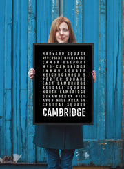 Cambridge Print - Neighborhoods - Subway Poster