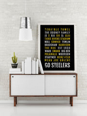 Pittsburgh Steelers Print - Steeler - Subway Poster