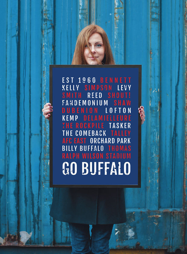 Buffalo Bills Print - Bills Fan - Subway Poster