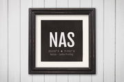 Nassau Airport Code Print - NAS Aviation Art - Bahamas Airplane Nursery Poster