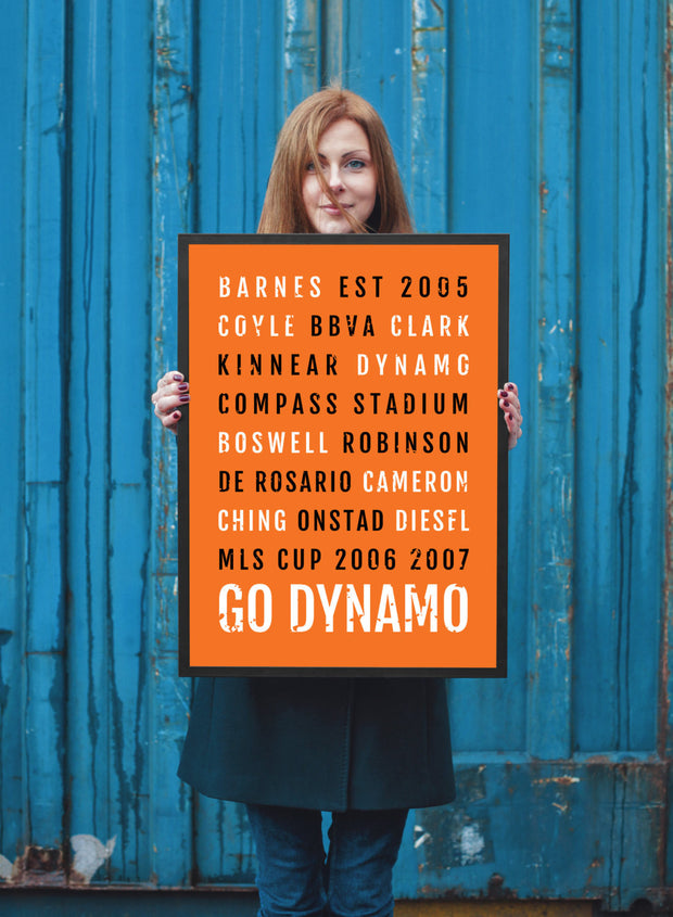 Houston Dynamo Print - Mls - Subway Poster