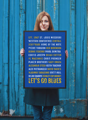 St. Louis Blues Print - Nhl - Subway Poster