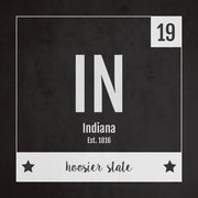 Indiana US State Print