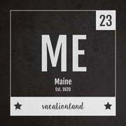 Maine US State Print