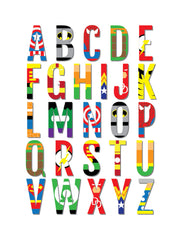 Superhero Alphabet Nursery & Kids Room Print