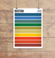 Boston Iconic Colors Print
