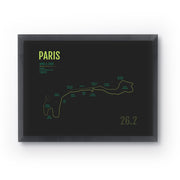 Paris Marathon Map Print - Personalized for 2020