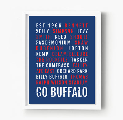 Buffalo Bills Subway Poster