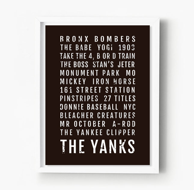 Yankees baseball Color Swatch Print, Yankees baseball Poster, New York  Yankees Minimalist Print