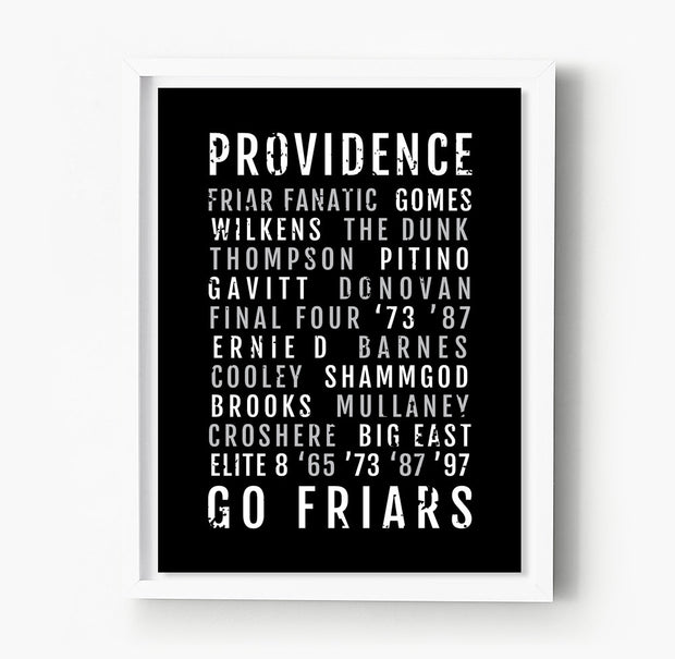 Providence College Basketball Subway Poster