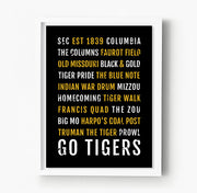 Missouri Tigers Subway Poster