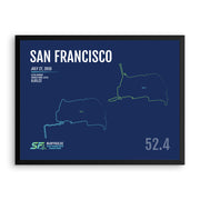 San Francisco Ultra Marathon Map Print - Personalized