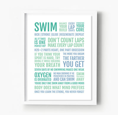 Swimmer's Manifesto Print
