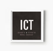 Wichita ICT Airport Code Print