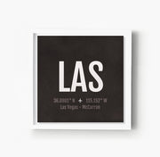Las Vegas LAS Airport Code Print