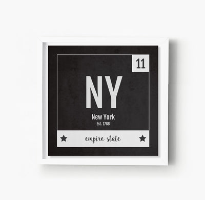 New York US State Print