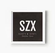 Shenzhen SZX Airport Code Print