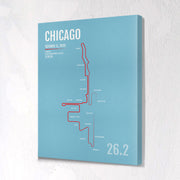 Chicago Marathon Map Print - Personalized for 2021