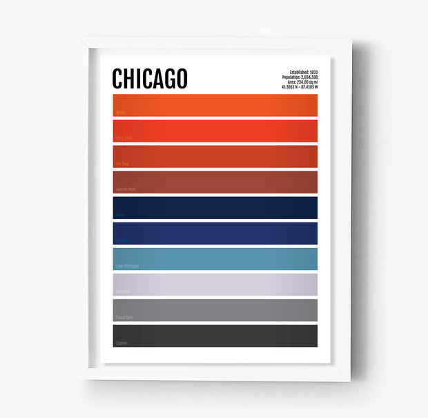 Chicago Iconic Colors Print