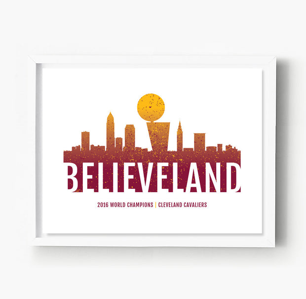 Cleveland Cavaliers Believeland Print