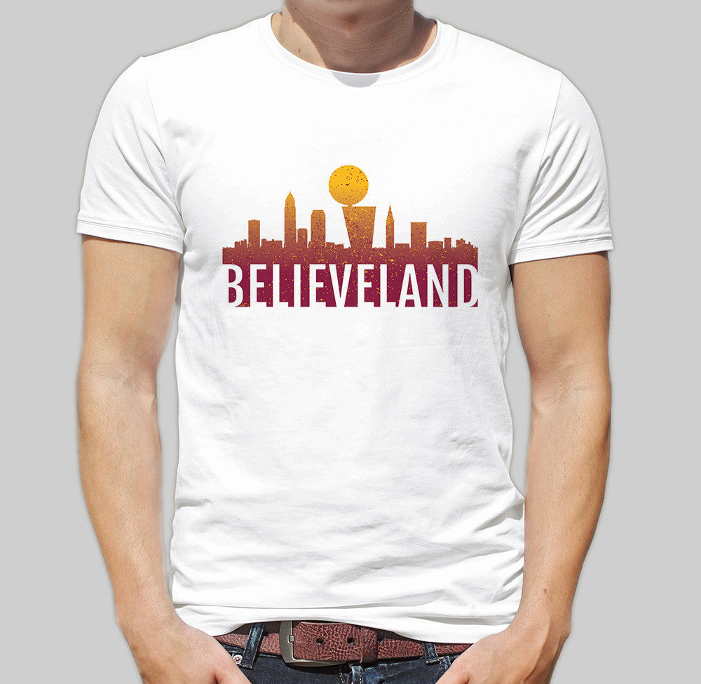 SproutjamDesign Cleveland Cavaliers Believeland Championship T Shirt Mens