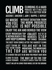 Mountain Climber's Manifesto Print