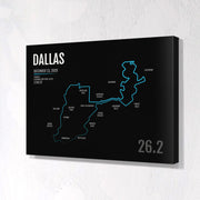 Dallas Marathon Map Print - Personalized for 2020