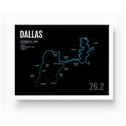 Dallas Marathon Map Print - Personalized for 2020