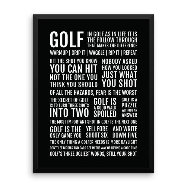 Golfer's Manifesto Print