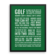 Golfer's Manifesto Print