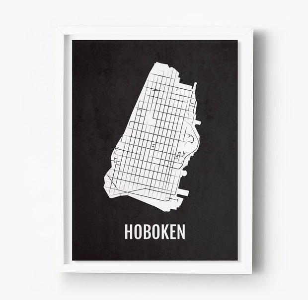 Hoboken Neighborhoods City Map