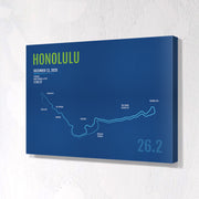 Honolulu Marathon Map Print - Personalized for 2020
