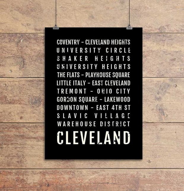 Cleveland Ohio Subway Poster