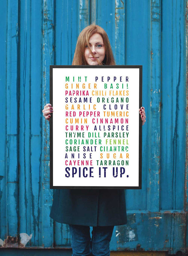 Kitchen Poster - Spice It Up - Foodie - Subway Poster