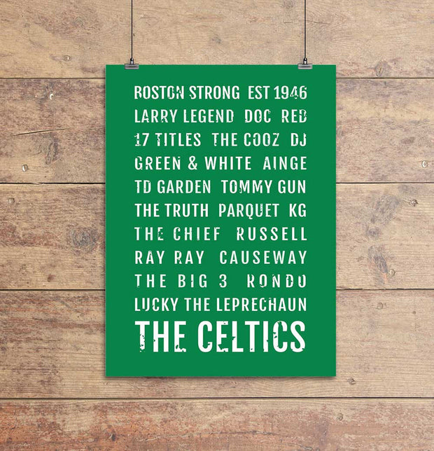 big 3 celtics poster