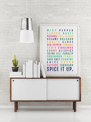 Kitchen Poster - Spice It Up - Foodie - Subway Poster