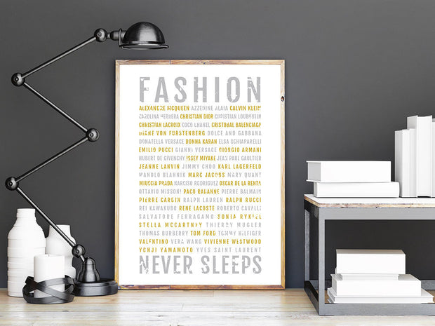 Fashion Print - Designers - Subway Poster