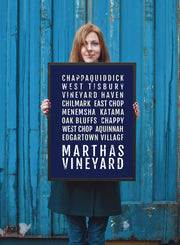 Martha's Vineyard Print - Neighborhoods - Subway Poster