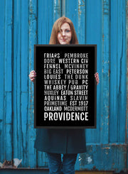 Providence College Friars Print - PC Friar - Subway Poster