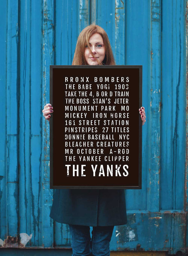 New York Yankees Print - NYC Yanks - Subway Poster