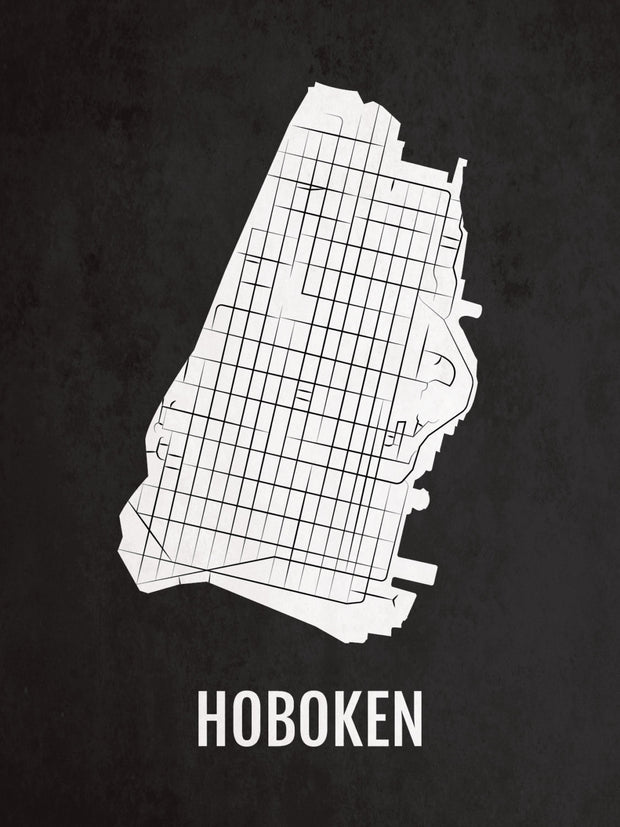 Hoboken Neighborhoods City Map