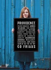 Providence College Basketball Print - PC Friars - Subway Poster
