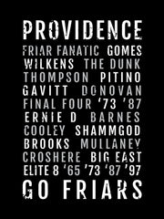 Providence College Basketball Subway Poster