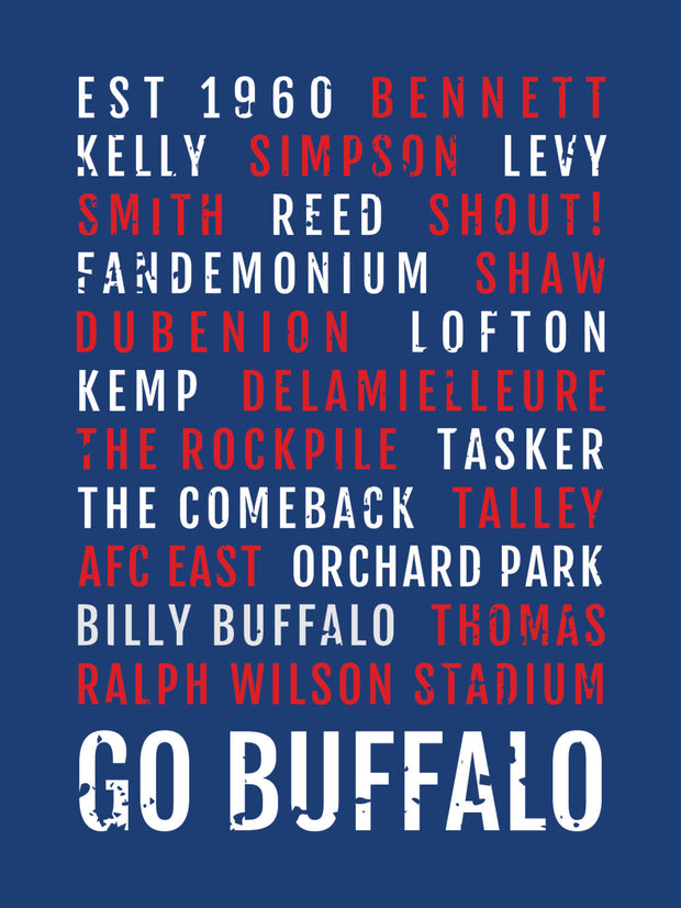 Buffalo Bills Subway Poster
