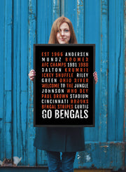 Cincinnati Bengals Print - Cincy Subway Poster