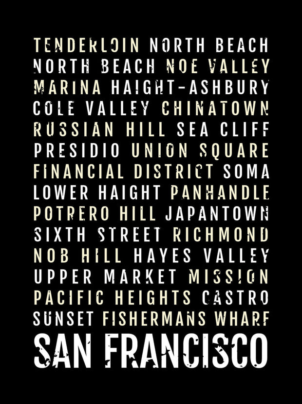 San Francisco Subway Poster