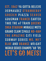 New York Mets Subway Poster